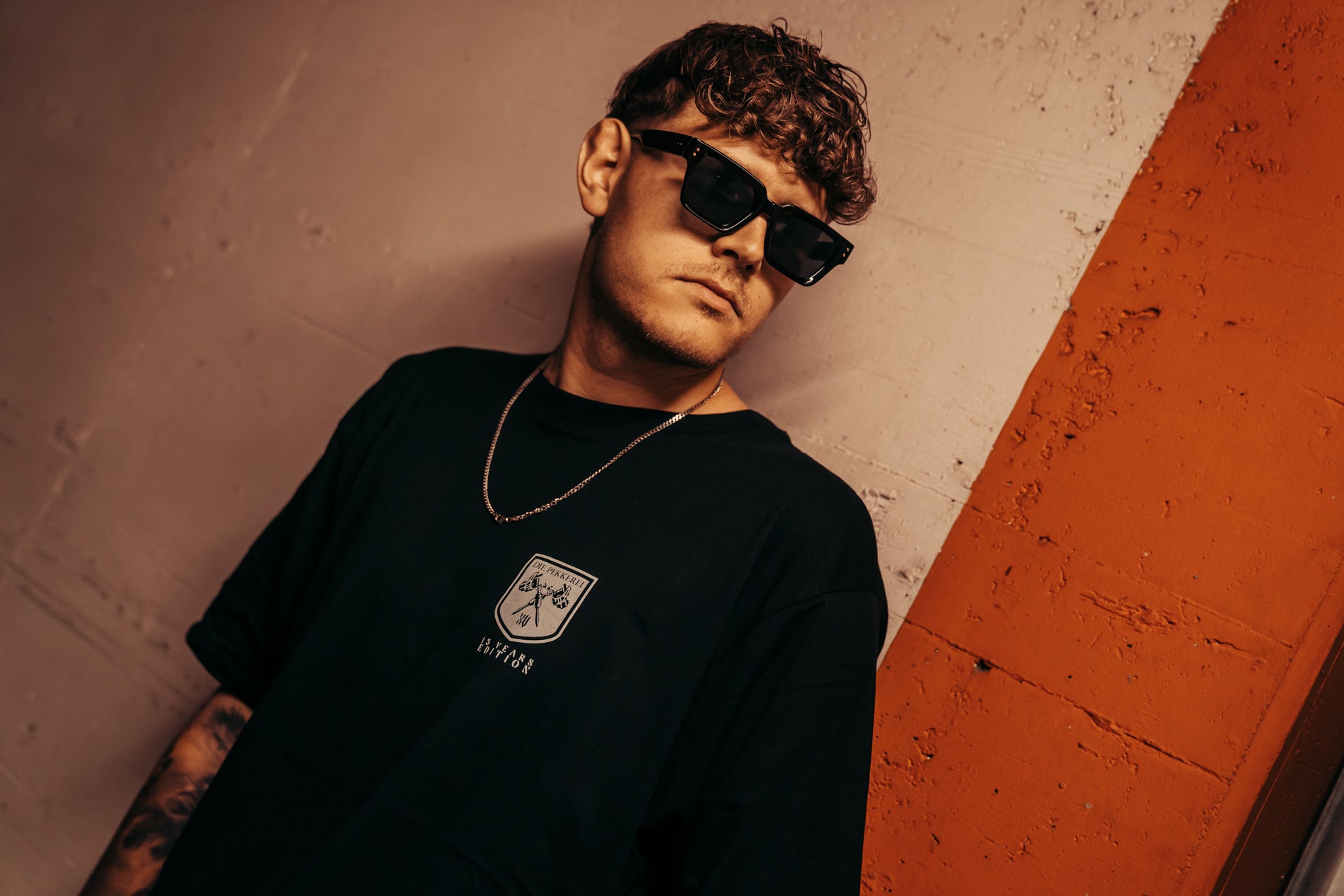 15 YEARS Edition-Oversized Shirt black