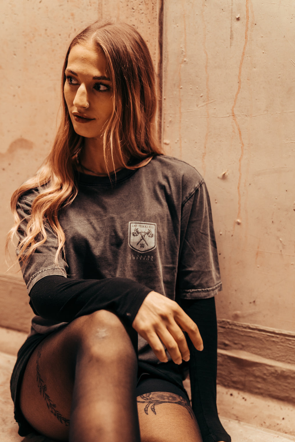 15 YEARS Edition-Oversized Shirt stone washed